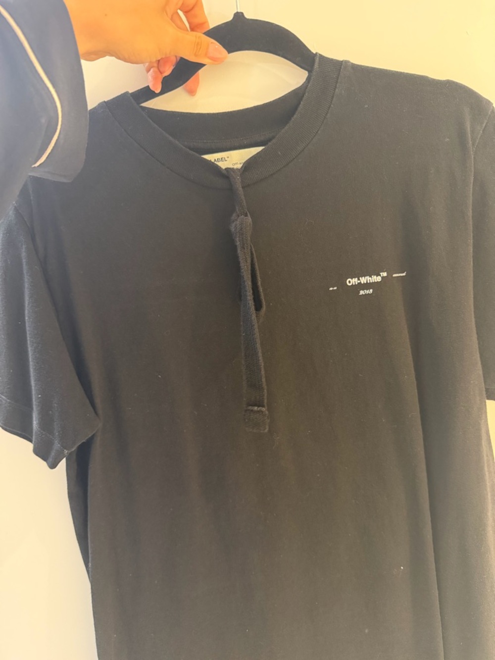 Off-White Black Short-Sleeve Logo Tee